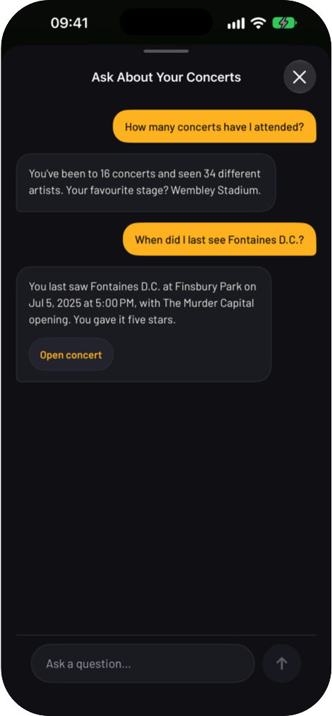 Ask anything screen